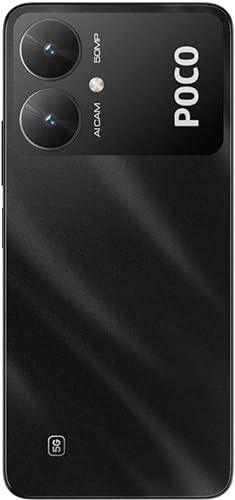 POCO M6 5G (Galactic Black,6GB RAM, 128GB Storage) | MediaTek Dimensity 6100+ 5G Processor | 5000 mAh Battery + 18W Fast Charging | 50 MP AI Dual-Camera System & Side Fingerprint Sensor