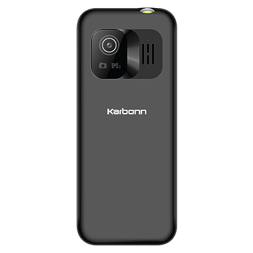 JioBharat K1 Karbonn 4G Keypad Phone with JioTV, JioCinema, JioSoundPay, JioSaavn, Long Lasting Battery, LED Torch, Digital Camera | Black & Grey | Locked for JioNetwork