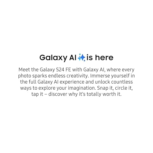 Samsung Galaxy S24 FE 5G AI Smartphone (Graphite, 8GB RAM, 128GB Storage)