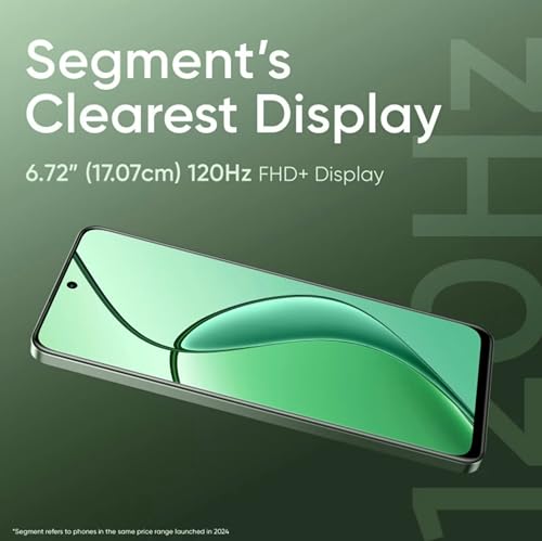 realme 12x 5G (Woodland Green, 6GB RAM, 128GB Storage) | Upto 12GB (6+6GB) Dynamic RAM | Dimensity 6100+ Processor | 50 MP AI Camera | 7.69 mm Ultra-Slim Trendy Watch Design | 45 W SUPERVOOC Charge
