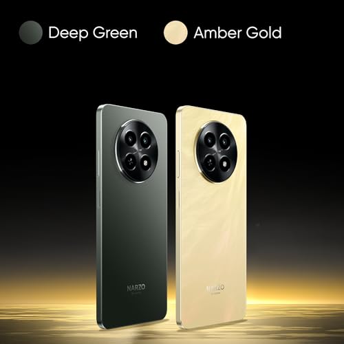 realme NARZO N65 5G (Deep Green 4GB RAM, 128GB Storage) India's 1st D6300 5G Chipset | Ultra Slim 190g Design | 120Hz Eye Comfort Display | 50MP AI Camera| Charger in The Box