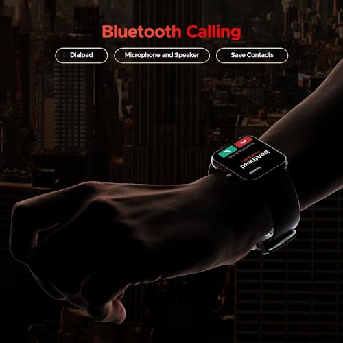 boAt Storm Call 3 w/TBT Navigation, Daily Activity Tracker, DIY Watch Face Studio,700+ Active Modes, 1.83" (4.6 cm) HD Display Fitness Smart Watch for Men & Women(Active Black)