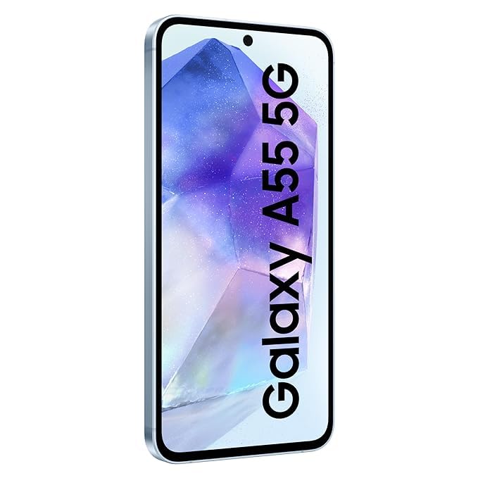 Samsung Galaxy A55 5G (Awesome Iceblue, 12GB RAM, 256GB Storage) Without Offer