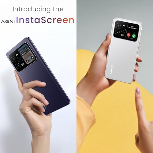 Lava Agni 3 5G (Pristine Glass, 8GB+256GB) | India's 1st Dual AMOLED | 1.5K Curved Display | Dimensity 7300X | 50MP Triple AI Telephoto Camera | 66W Fast Charge | with Charging Adapter