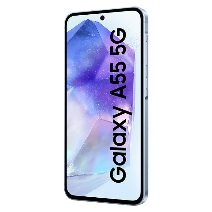 Samsung Galaxy A55 5G (Awesome Iceblue, 12GB RAM, 256GB Storage) Without Offer