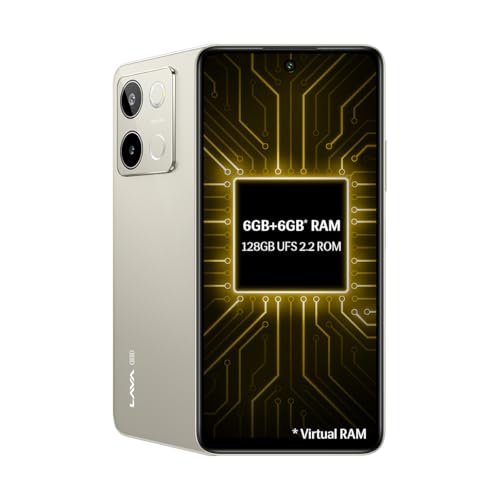 Lava Blaze 3 5G (Glass Gold, 6GB+128GB) | Segment's Fastest 5G Smartphone | Dimensity 6300 Processor | 90Hz Display | 50MP+2MP AI Camera with Vibe Light | 5000 mAh | Special Discount on All Banks