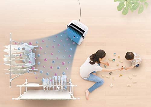 SHARP dehumidifier with Air Purifier I Plasmacluster Tech fight against Mold, Fungus, VOCs I Absorb Moisture I Clothe Dryer I HEPA+Carbon+Pre-Filter I Area Covers 550 ft² I Drain 20L/day I DW-J20FM-W