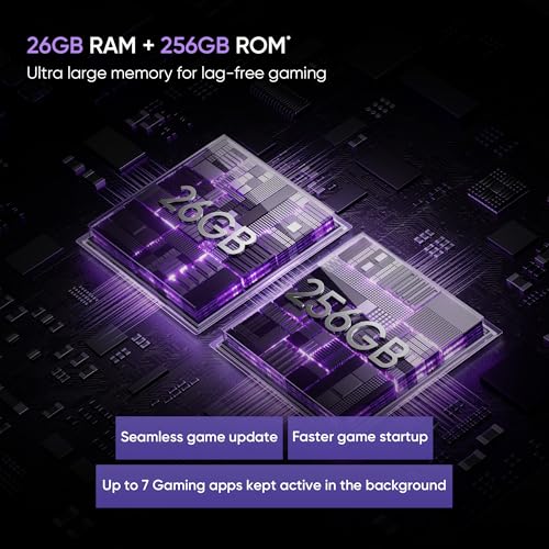 realme 13+ 5G (Dark Purple, 8GB RAM, 256GB Storage) 6.67" AMOLED Display | 80W Ultra Charging DAK | Dimensity 7300E Processor