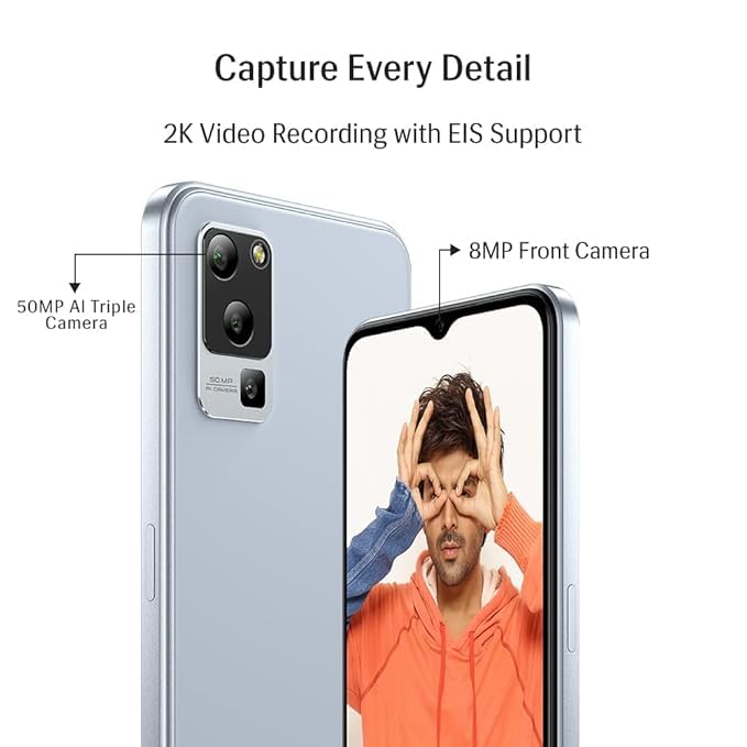 Lava Blaze 5G (Glass Blue, 6GB RAM, UFS 2.2 128GB Storage)| Segment's Most Affordable 5G Smartphone| Ultrafast Mediatek D700 | 50MP AI Triple Camera | 5000 mAh | 6.5" HD+ 90 Hz Display | Clean UI