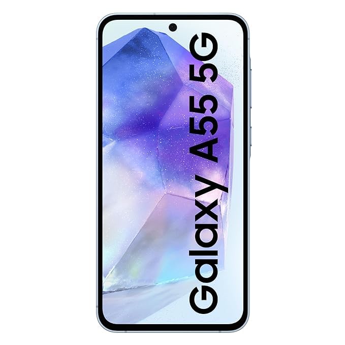 Samsung Galaxy A55 5G (Awesome Iceblue, 12GB RAM, 256GB Storage) Without Offer