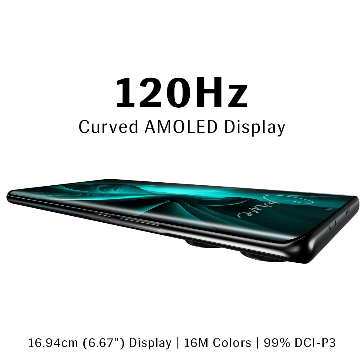 Lava Blaze Curve 5G (Glass Iron, 8GB LPDDR5 RAM, UFS 3.1 128GB Storage) | 120Hz Curved Amoled Display |2.6GHz Dimensity 7050 6nm Processor | 64 MP Primary Sony Sensor