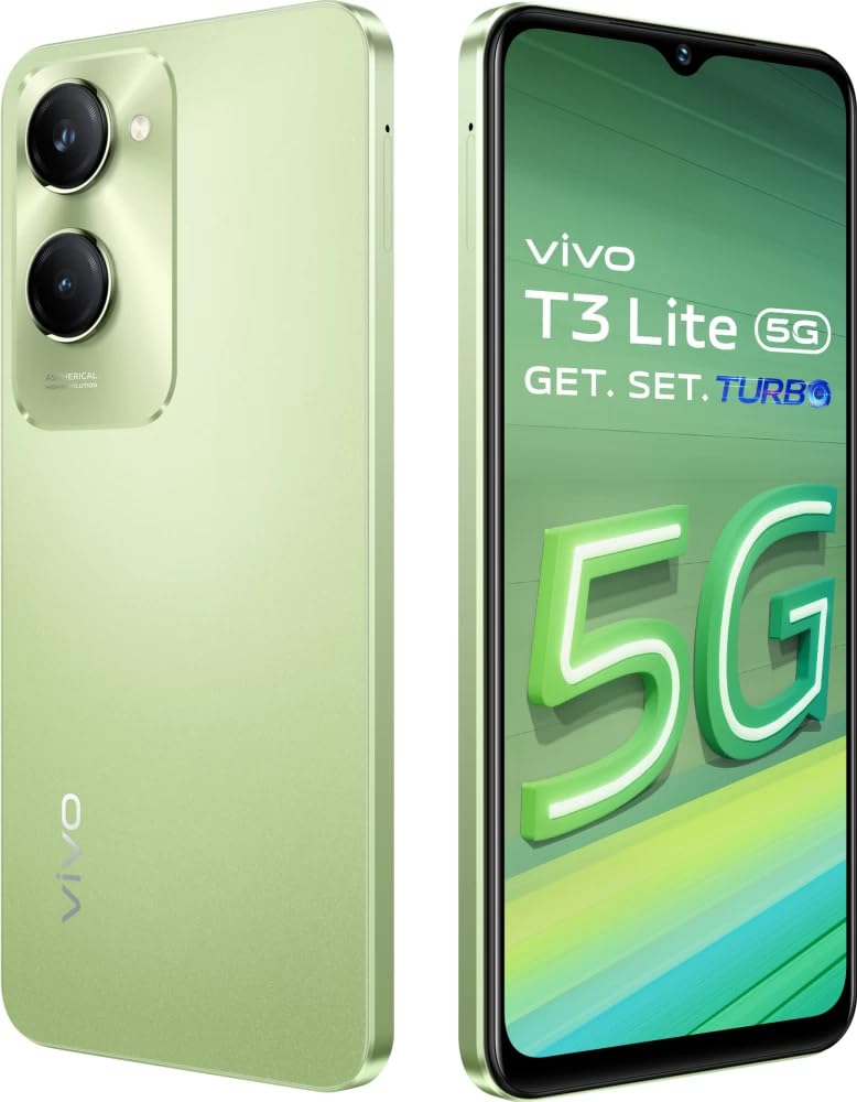 Vivo T3 Lite 5G Smartphone (Vibrant Green, 6GB Ram 128GB Storage)