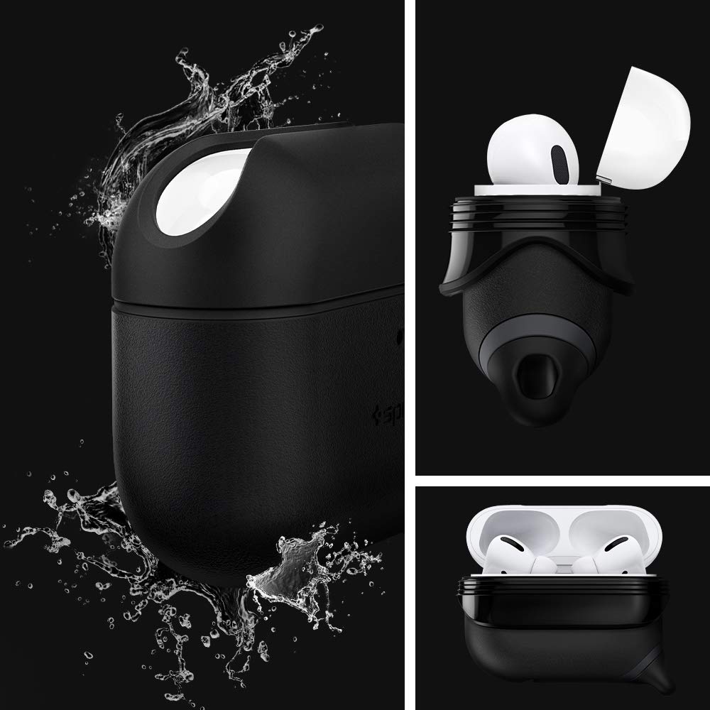 Spigen Silicone Slim Armor IP Waterproof Cover Case for Airpods Pro 2 | Airpods Pro 1 (2022/2019) - Black