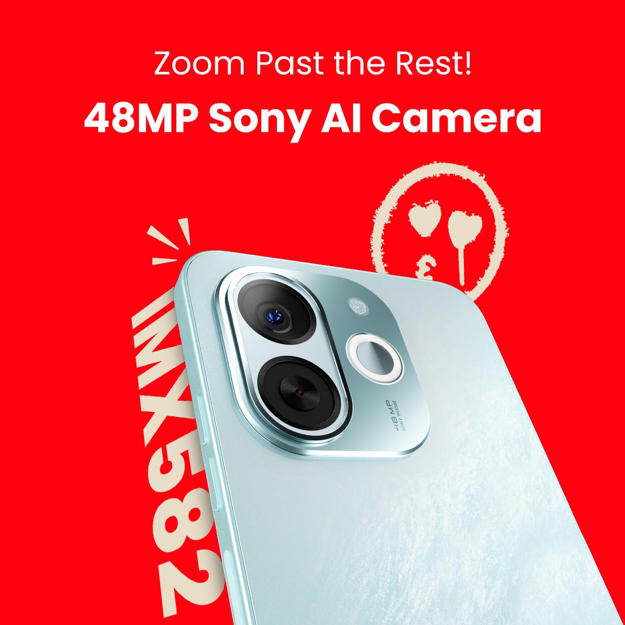 Tecno POP 9 5G (Azure Sky, 8GB+128GB) | D6300 5G Processor | 48MP Sony AI Camera | 4+ Year Lag Free Fluency |5000 mAh Battery |Dual Speaker | 5G with NFC | Without Charger
