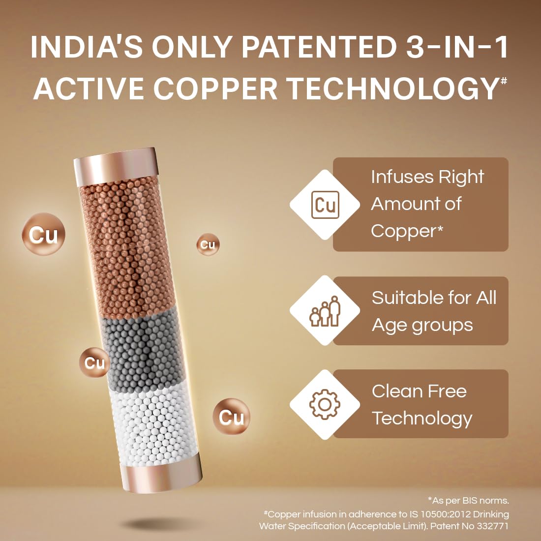 Aquaguard Marvel NXT 10-Stage Active Copper Tech Water Purifier | Up to 60% Water Savings | RO+UV+UF+Active Copper Tech | Taste Adjuster | Suitable for Tanker, Borewell & Municipal Water