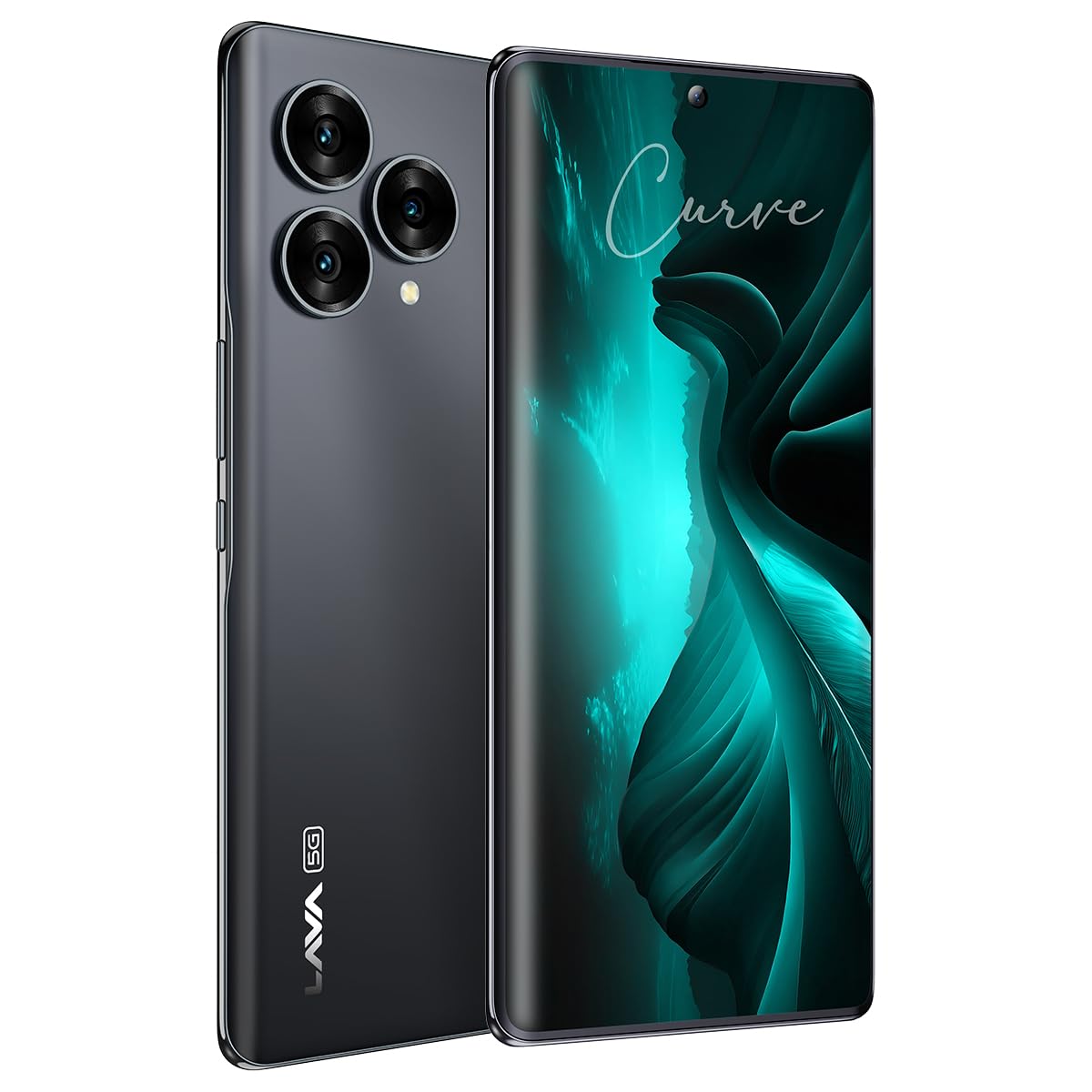Lava Blaze Curve 5G (Glass Iron, 8GB LPDDR5 RAM, UFS 3.1 128GB Storage) | 120Hz Curved Amoled Display |2.6GHz Dimensity 7050 6nm Processor | 64 MP Primary Sony Sensor