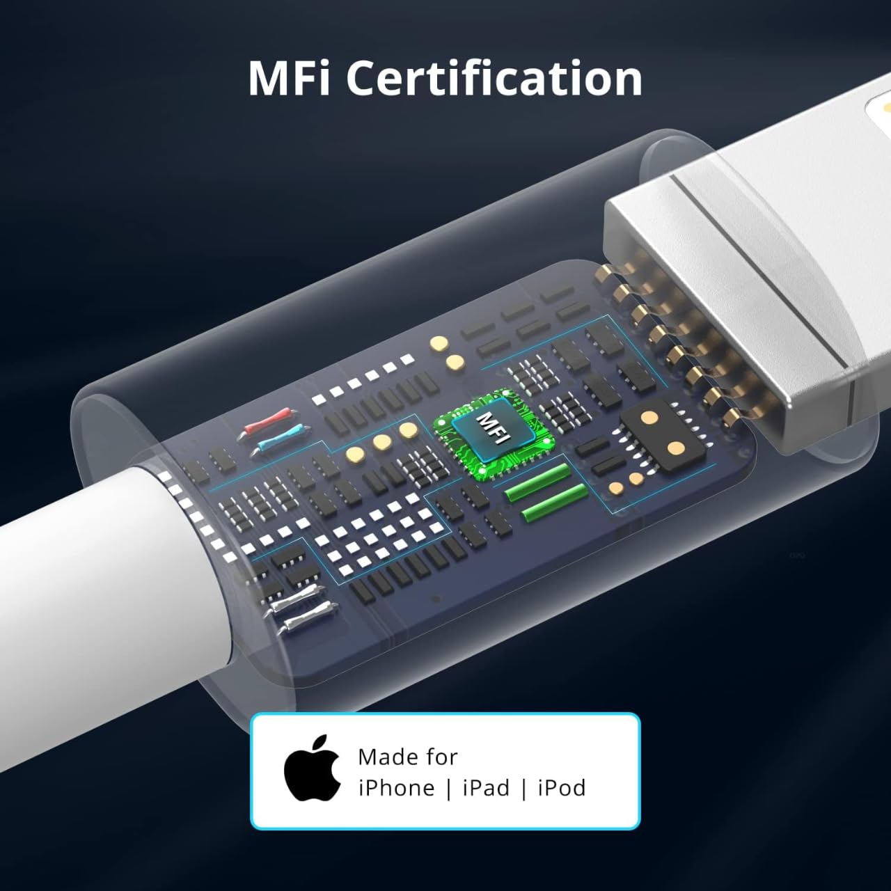 Original 25W Lightning Cable Fast Charging Cable Compatible with iphone 14,14 Plus,14 Pro,14 Pro Max,13,13 Mini,13 Pro,13 Pro Max,12,12 Mini,12 Pro,12 Pro Max,11,11 Pro,11 Pro Max,9,8,8 Plus,7,7 Plus
