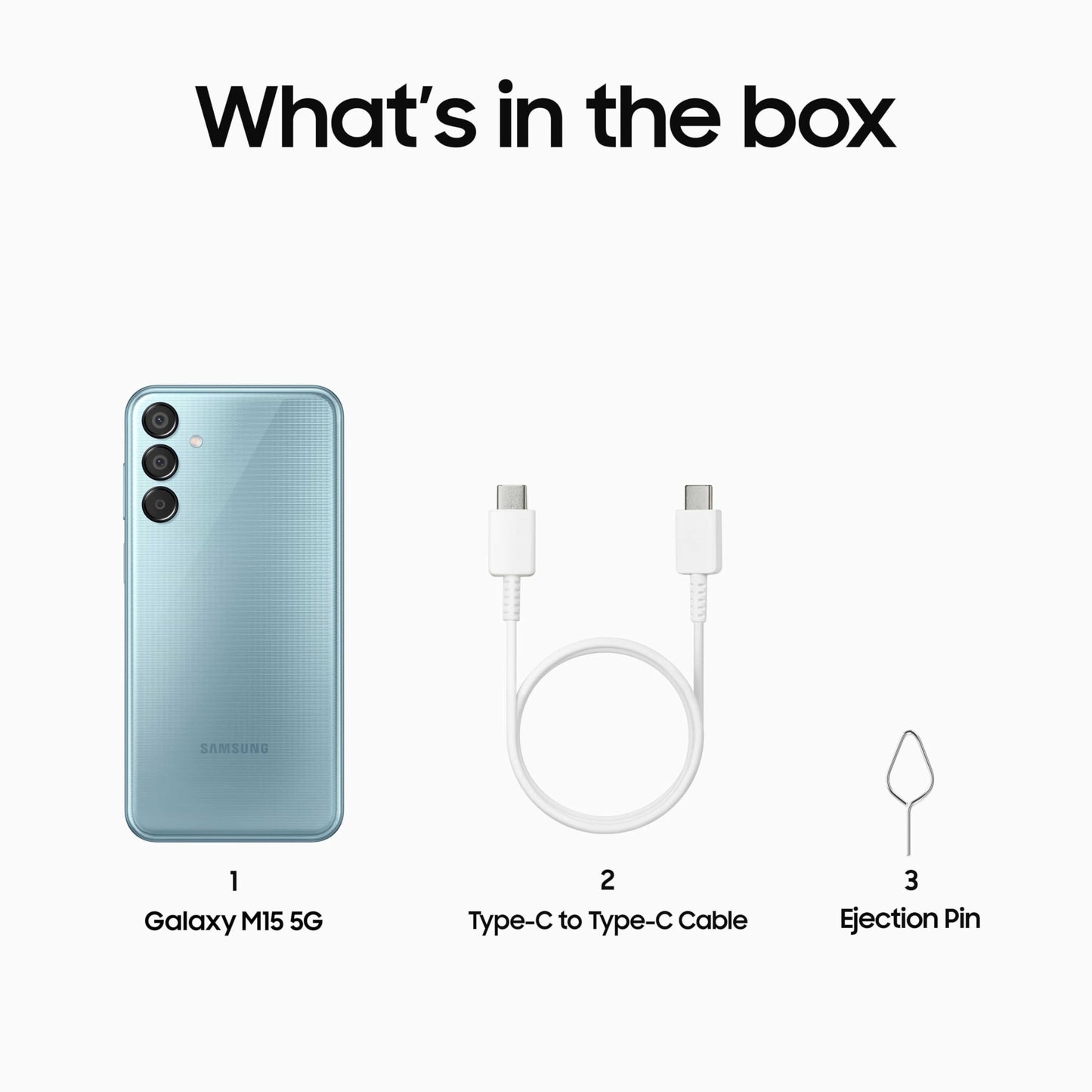 Samsung Galaxy M15 5G Prime Edition (Celestial Blue,8GB RAM,128GB Storage)| Super AMOLED Display| 50MP Triple Cam| 6000mAh Battery| MediaTek Dimensity 6100+| 4 Gen. OS Upgrade & 5 Year Security Update
