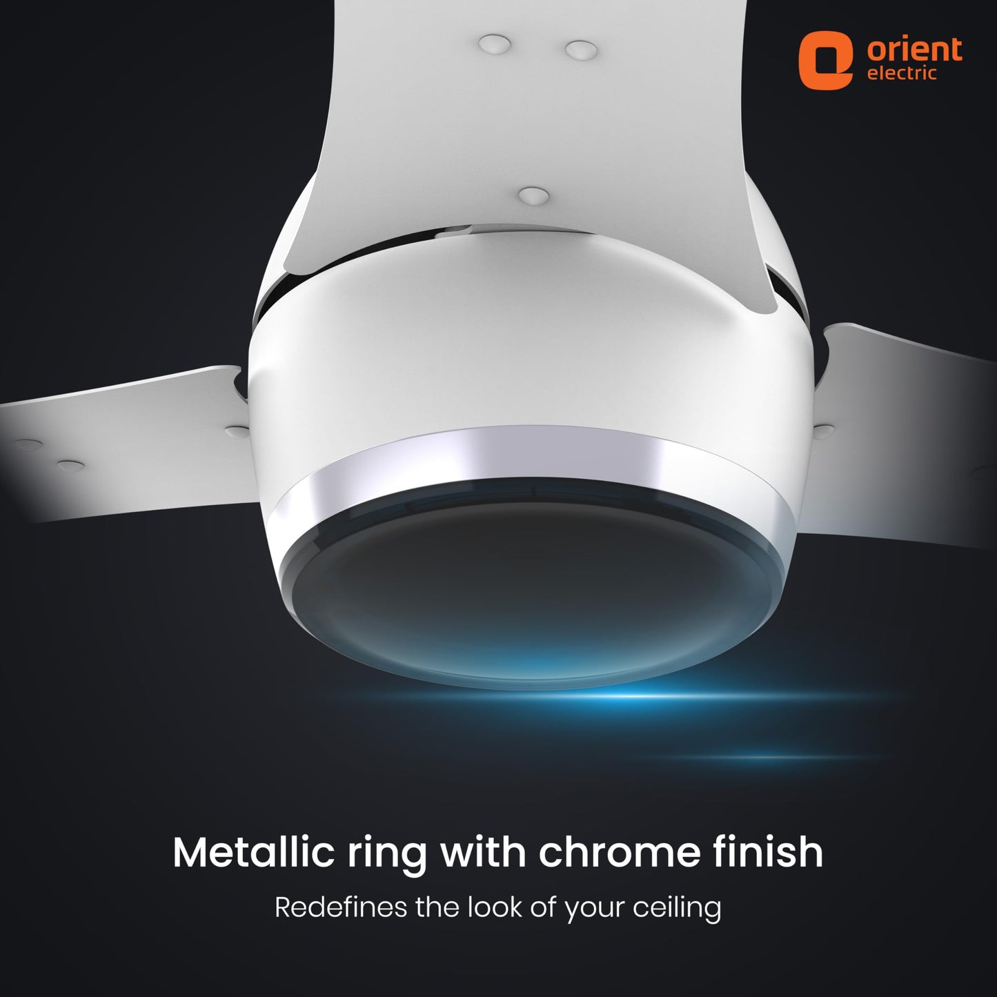Orient Electric Newly Launched 1200 mm Aeon BLDC PRO, Anti-Dust Designer Ceiling fan with Remote & 5 yrs Warranty by Orient, Boost mode for Quick Cooling & High Air Delivery - Pixel White