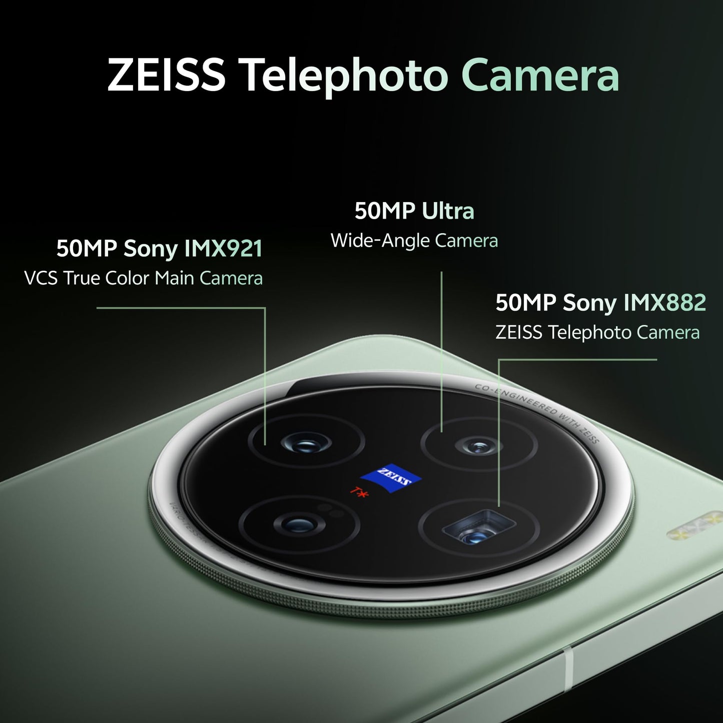 Vivo X200 5G (Natural Green, 12GB RAM, 256GB Storage) with No Cost EMI/Additional Exchange Offers