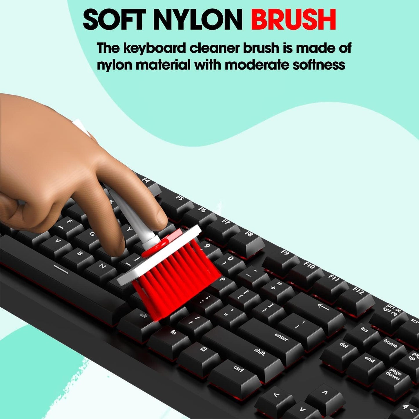Sounce 5-in-1 Multi-Function Laptop Cleaning Brush/Keyboard Cleaning kit/Gadget Cleaning kit Gap Duster Key-Cap Puller for Laptop, Keyboard and Earphones