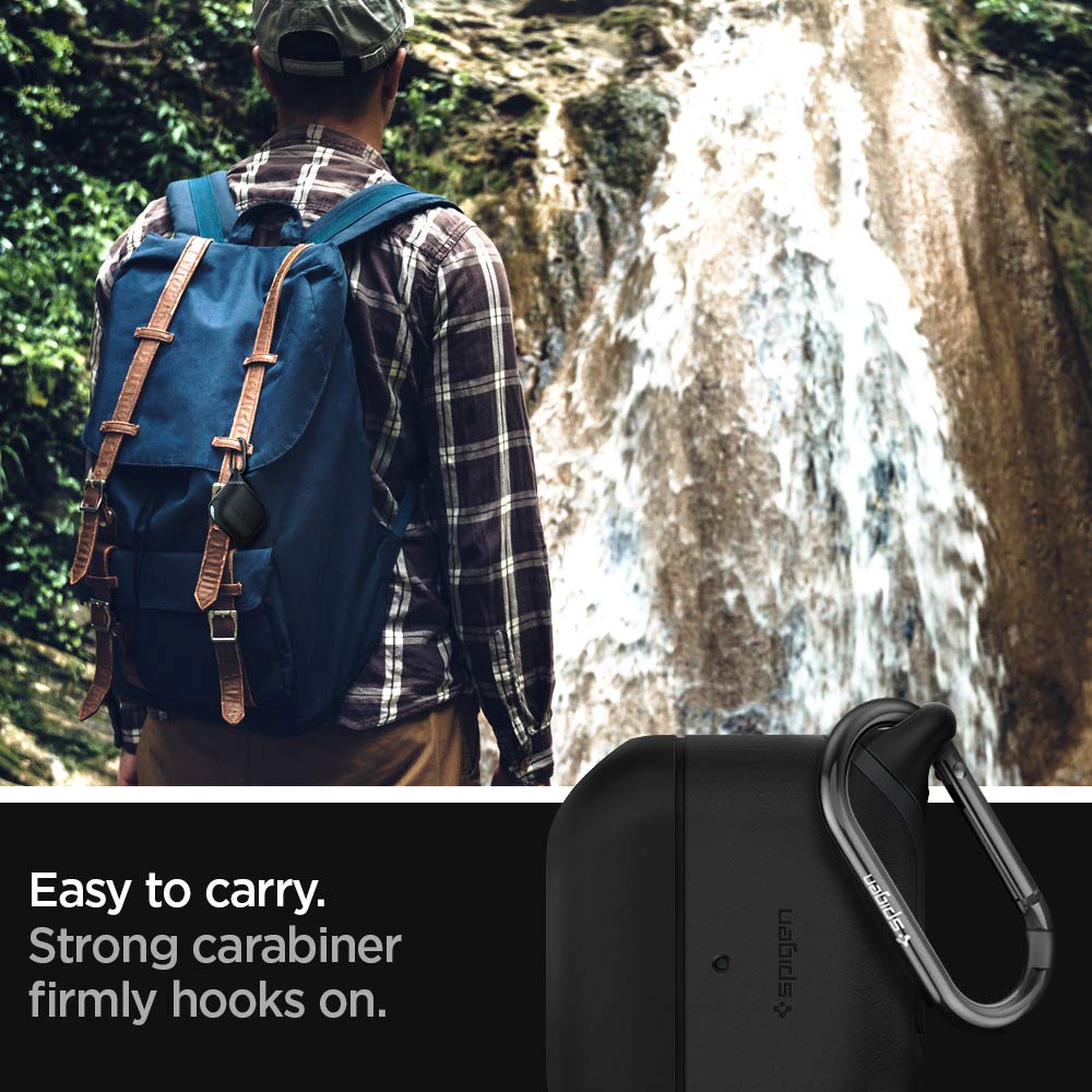 Spigen Silicone Slim Armor IP Waterproof Cover Case for Airpods Pro 2 | Airpods Pro 1 (2022/2019) - Black