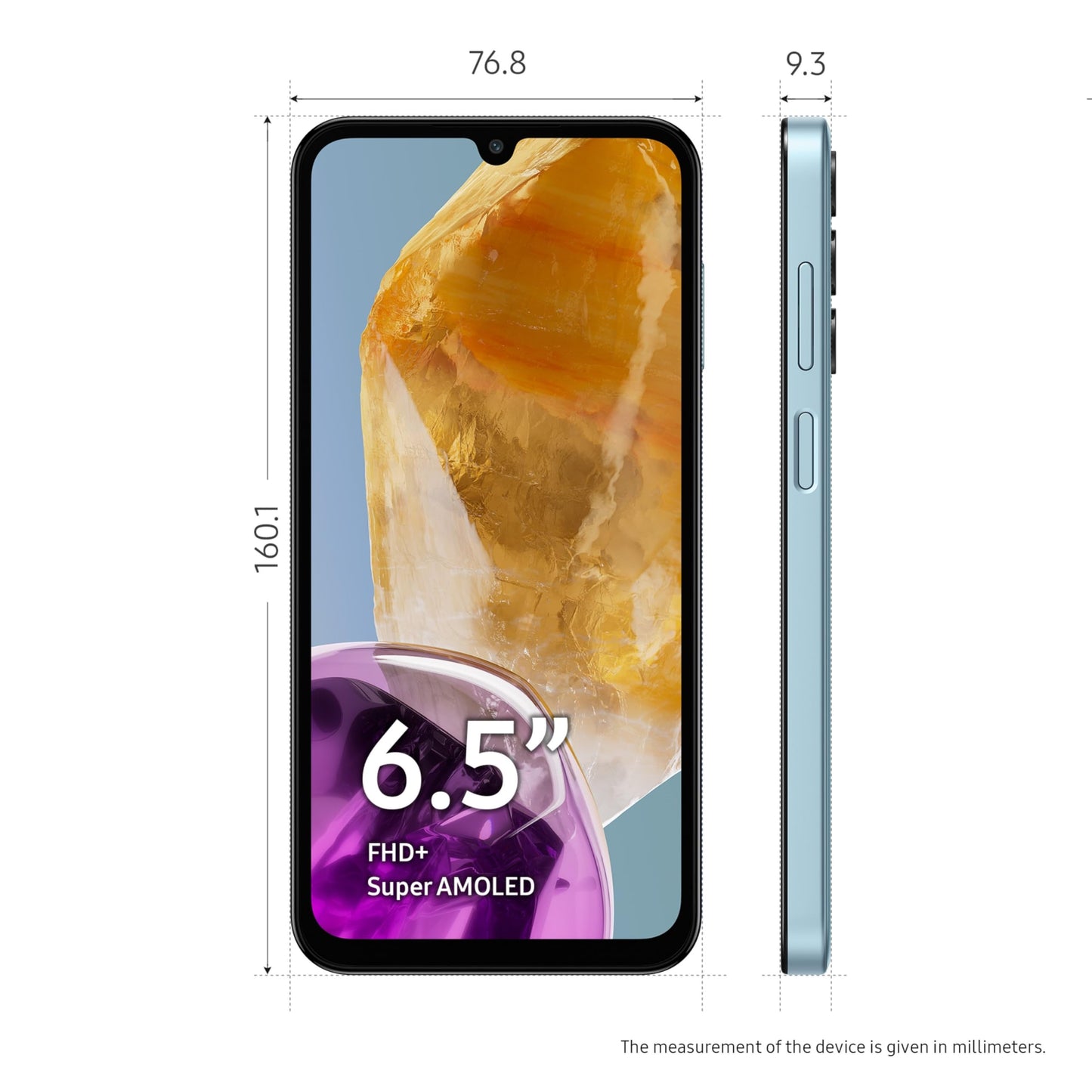 Samsung Galaxy M15 5G Prime Edition (Celestial Blue,8GB RAM,128GB Storage)| Super AMOLED Display| 50MP Triple Cam| 6000mAh Battery| MediaTek Dimensity 6100+| 4 Gen. OS Upgrade & 5 Year Security Update