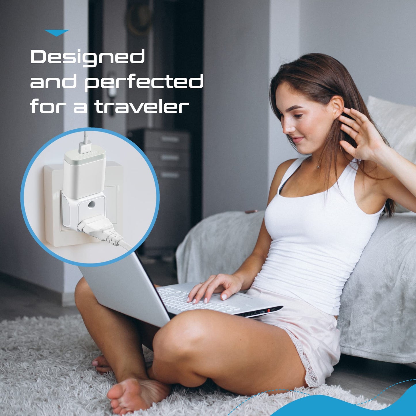 Ceptics India to UK, UAE Travel Adapter Plug – 2 in 1 Hong Kong Adapter - Type G - CE Certified - RoHS Compliant – White - 2 Pack - Lifetime Limited Warranty