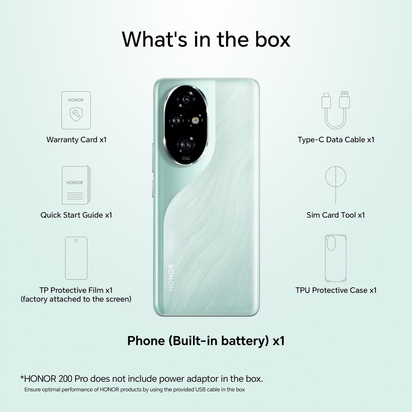 HONOR 200 Pro 5G (Ocean Cyan, 12GB+512GB) | 6.78-inch AMOLED Quad-Curved Display | Dual OIS 50MP+50MP+12MP Camera | 50MP Selfie Camera | Snapdragon 8s Gen 3 | AI-Powered MagicOS 8.0 | Without Charger