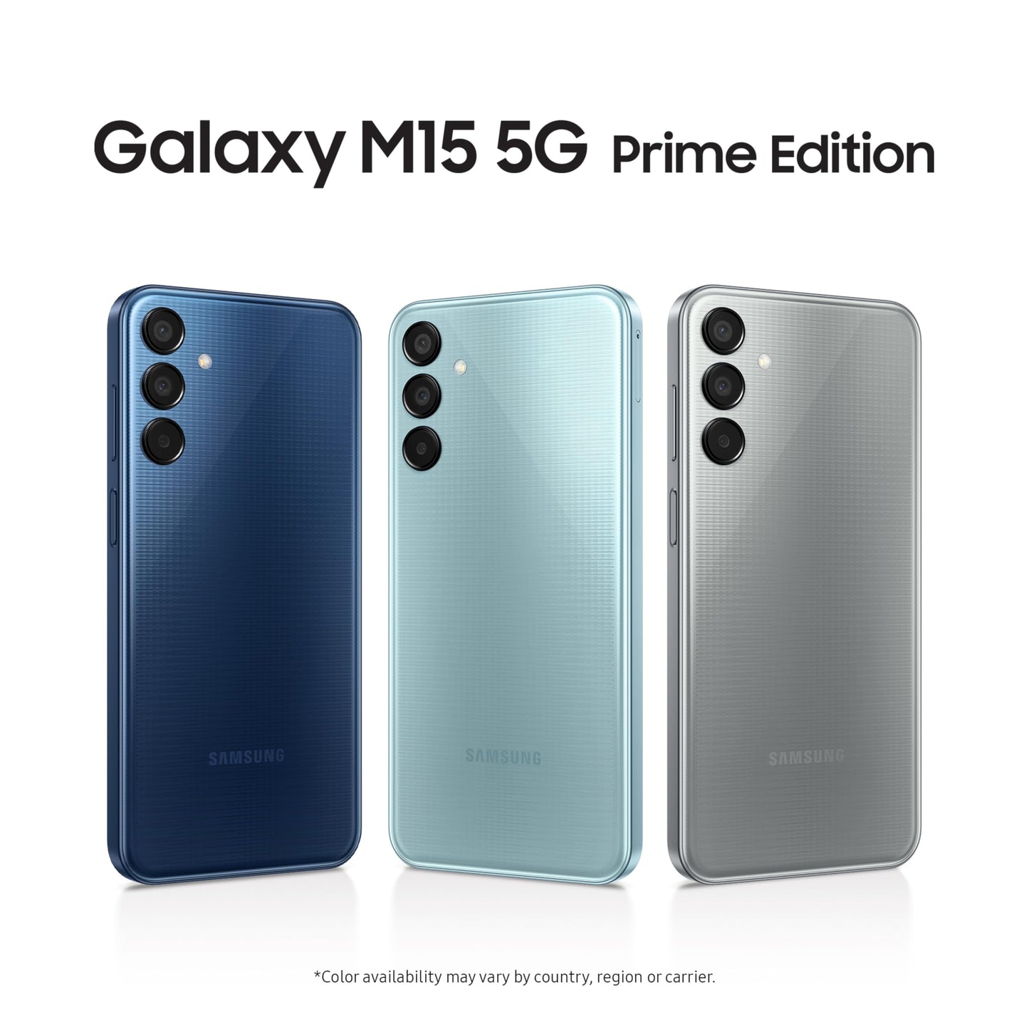 Samsung Galaxy M15 5G Prime Edition (Celestial Blue,8GB RAM,128GB Storage)| Super AMOLED Display| 50MP Triple Cam| 6000mAh Battery| MediaTek Dimensity 6100+| 4 Gen. OS Upgrade & 5 Year Security Update