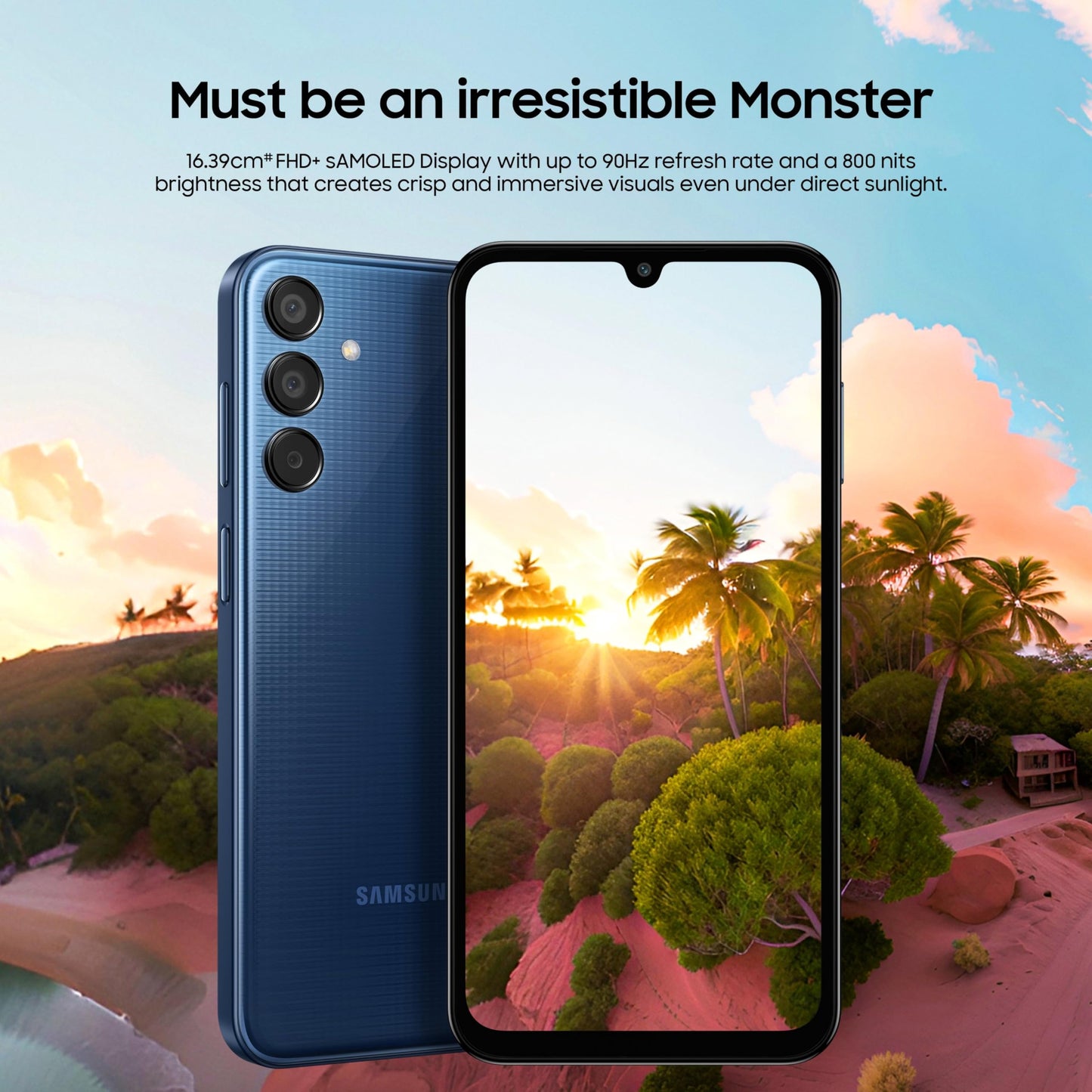 Samsung Galaxy M15 5G Prime Edition (Celestial Blue,8GB RAM,128GB Storage)| Super AMOLED Display| 50MP Triple Cam| 6000mAh Battery| MediaTek Dimensity 6100+| 4 Gen. OS Upgrade & 5 Year Security Update