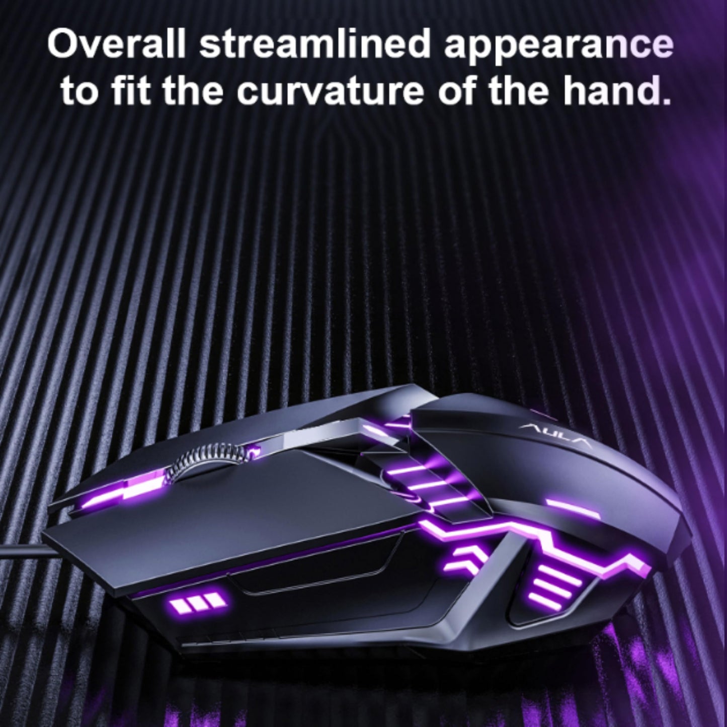 Aula F3061 Anti-ghosting, Gaming Keyboard & Mouse Combo, Wired Backlit Rainbow LED Keyboard & 3200 DPI Gaming Mouse for PC/Laptop (Black)