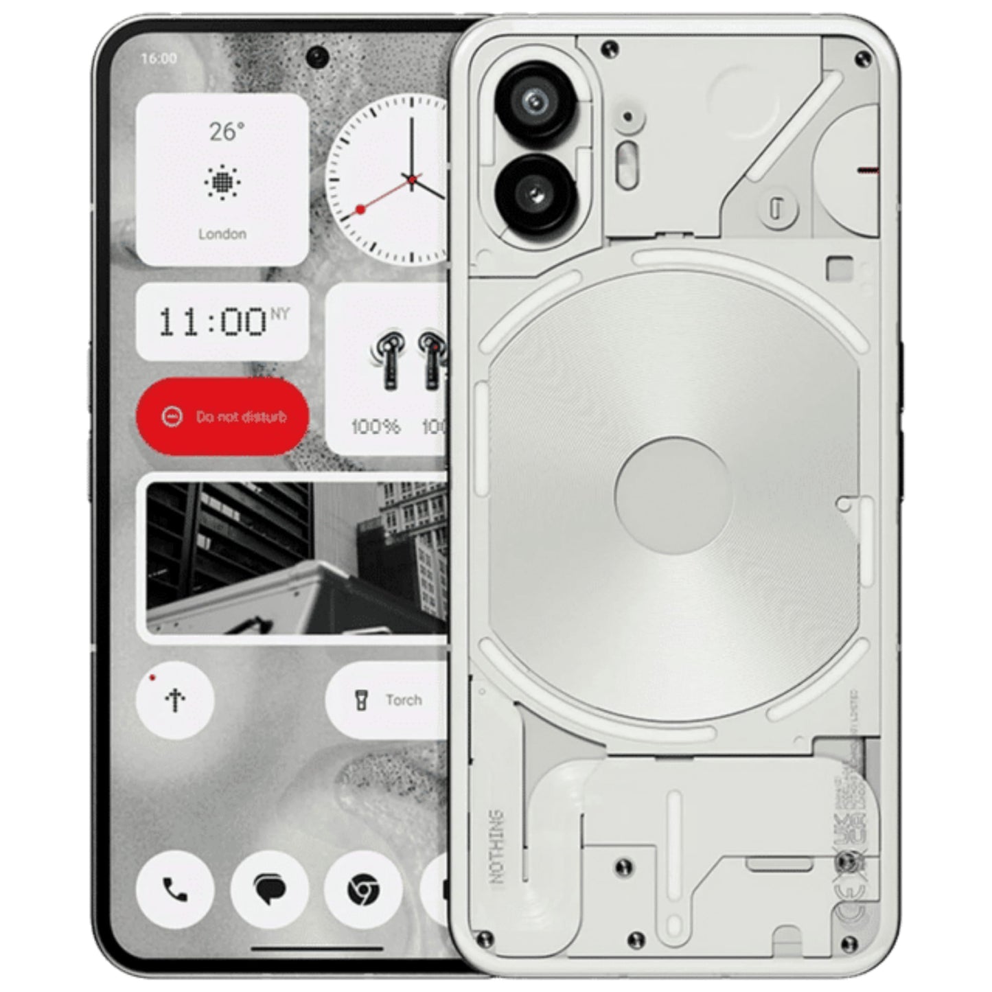 Nothing Phone (2) 5G (White, 12GB RAM, 512GB Storage) | 6.7 Inch LTPO OLED AMOLED Display | 50 MP(OIS)+50MP | 32MP Front Camera | Qualcomm Snapdragon 8+Gen 1 | 4700 mAh Battery 45W:100% in 55 Minutes