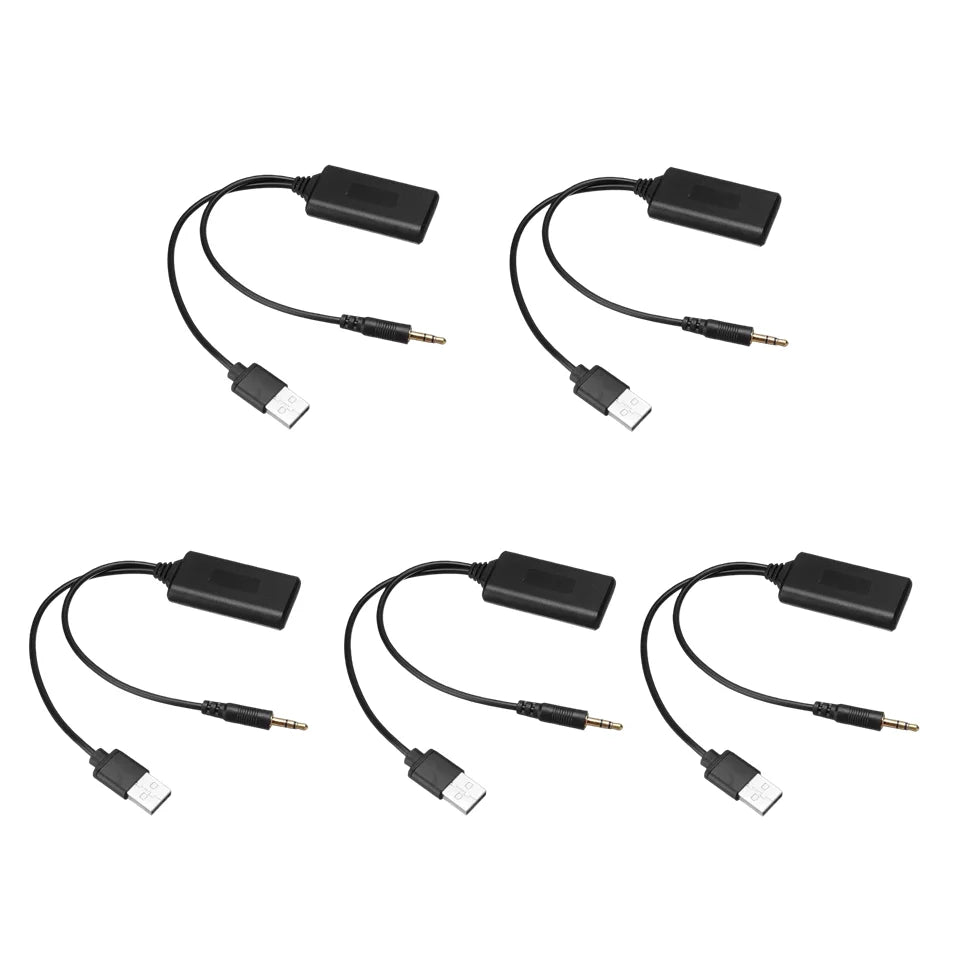 High Quality Universal Car 5V bluetooth Module Adapter Stereo Cable AUX-IN 3.5MM Jack Wireless Radio Adapter Aux USB