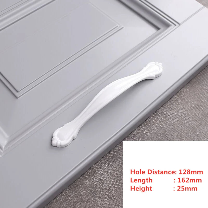 Handles Drawer Cabinet Furniture Kitchen Handles for Cabinet Knob Door Drawer Furniture Kitchen Knob Simplicity Fuji White