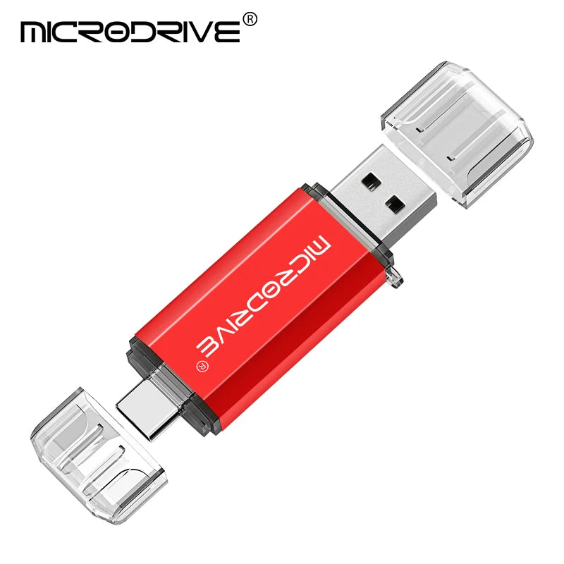 Type C USB Flash Drive OTG 2 IN 1 USB 2.0 Micro USB Pen Drive 128GB 64GB 32GB 16GB 8GB 4GB Pendrive Flash Drive