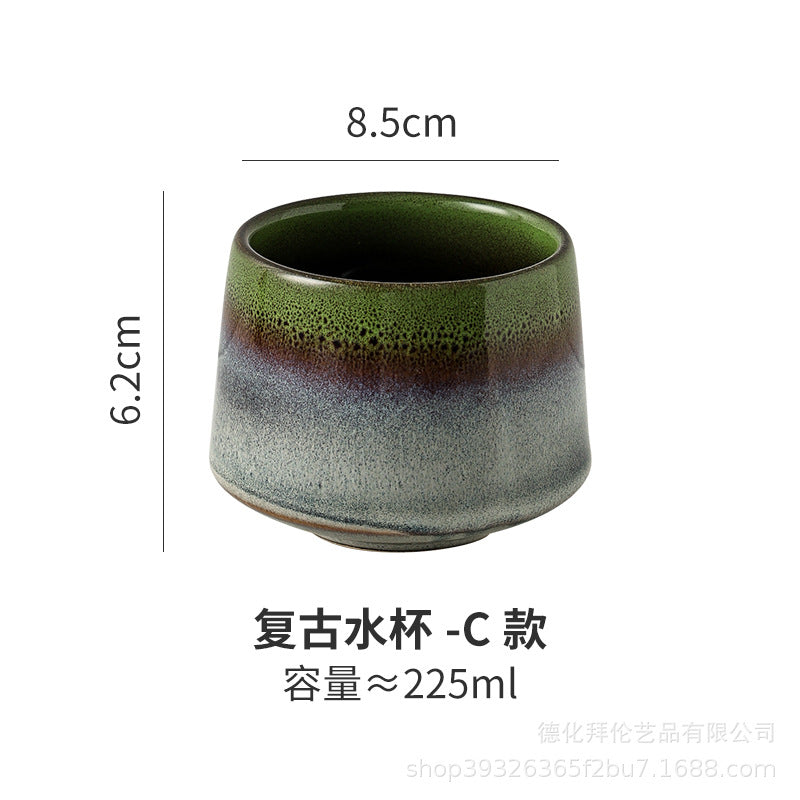 Japanese Style Kiln Change Matcha Tea Cup Creative Large Household Tea Cup Office Handy Coffee Cup Personalized Ceramic Cup