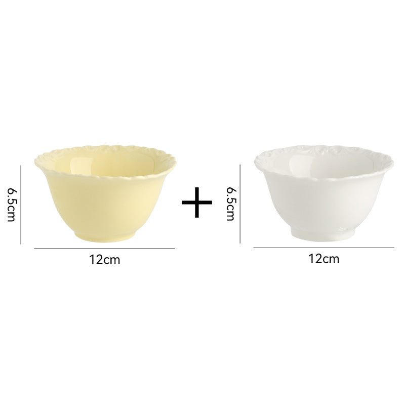 French ins style cream ceramic Western plate lace vintage dessert plate cream cake plate swing plate wholesale