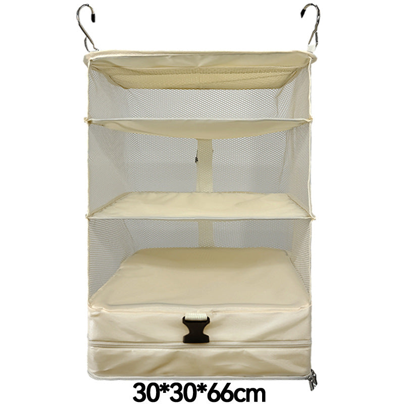 Hanging Bag Portable Storage Bag Wall-Mounted Space-Saving Travel Hanging Bag Wall-Mounted Travel Folding Wardrobe Storage