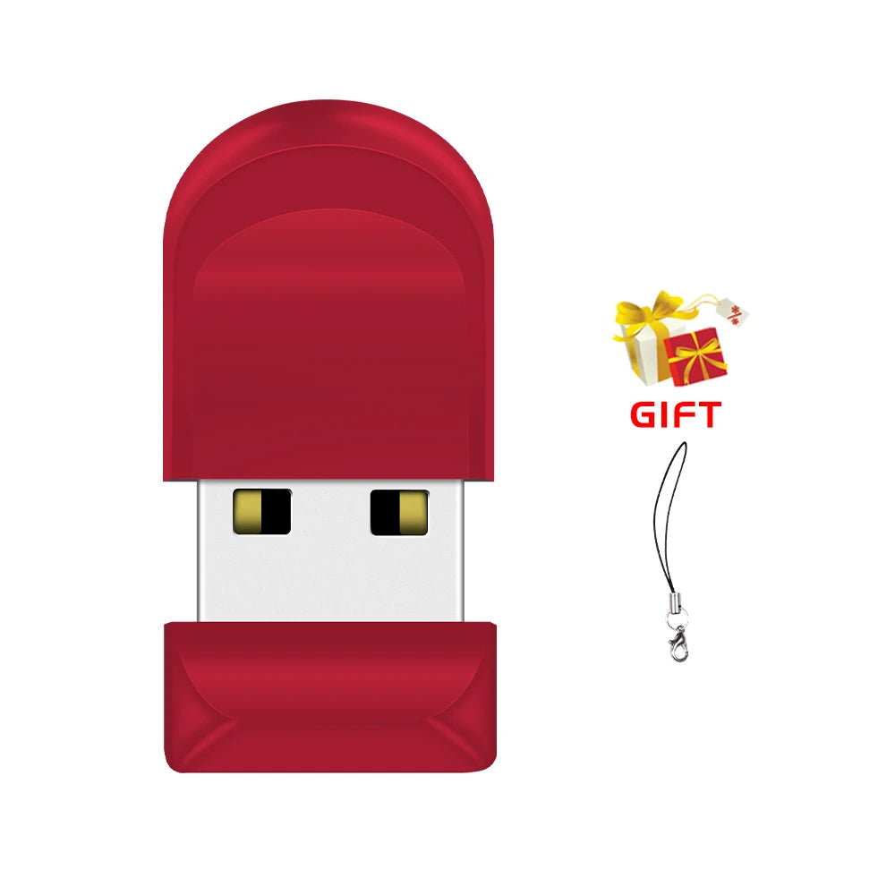 Black Mini Pen Drive 128GB High Speed Memory Stick Pen drive 64GB USB 2.0 Oval Flash Drive Convenient Business Gifts Key Chain
