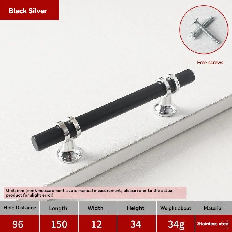 Handles Drawer Cabinet Furniture Kitchen Handles for Cabinet Knob Door Drawer Furniture Kitchen Knob Modern Simple Golden Silver