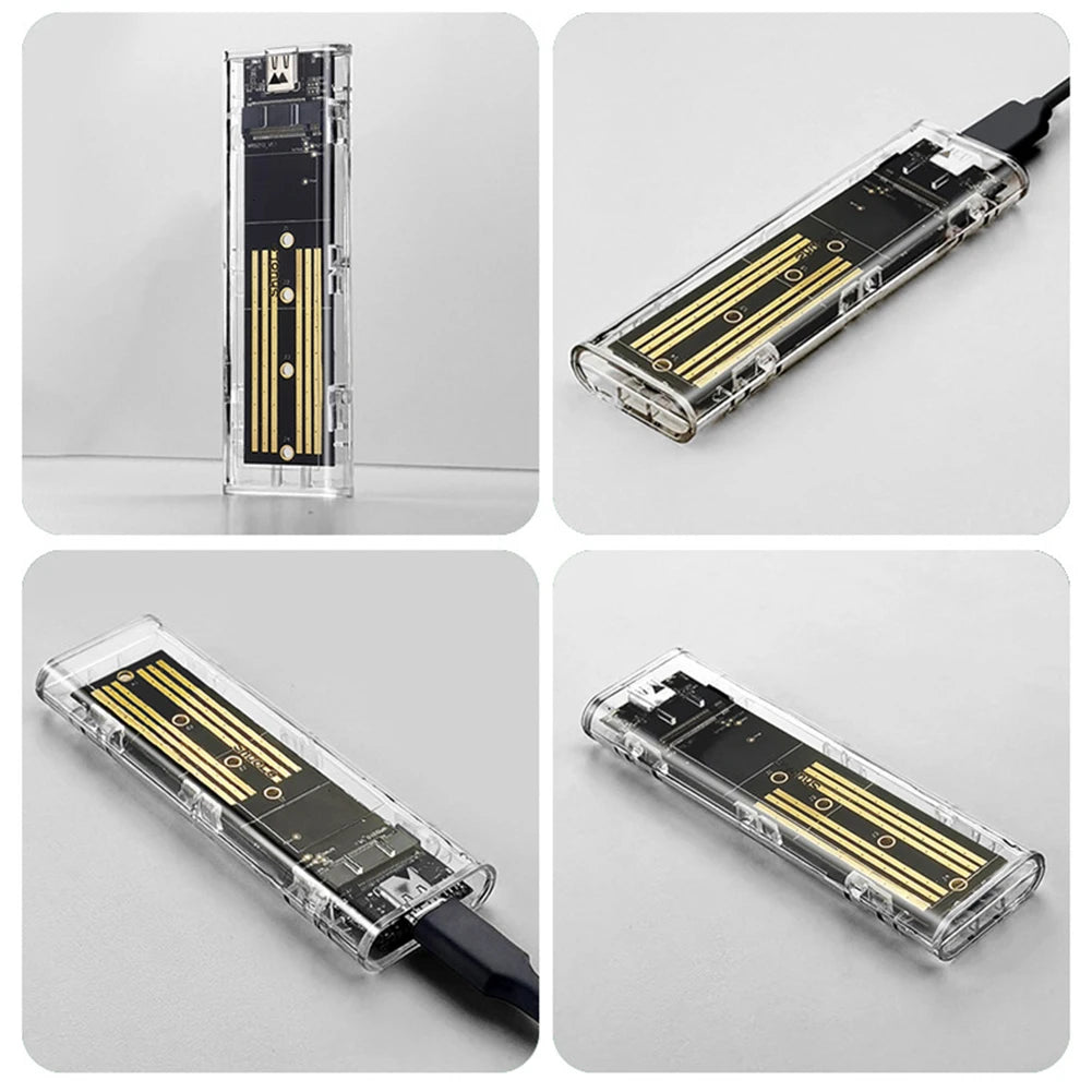 M.2 NGFF/NVME to USB3.0 Mobile Hard Disk Case SATA SSD Type-C 5Gbps Enclosure Adapter