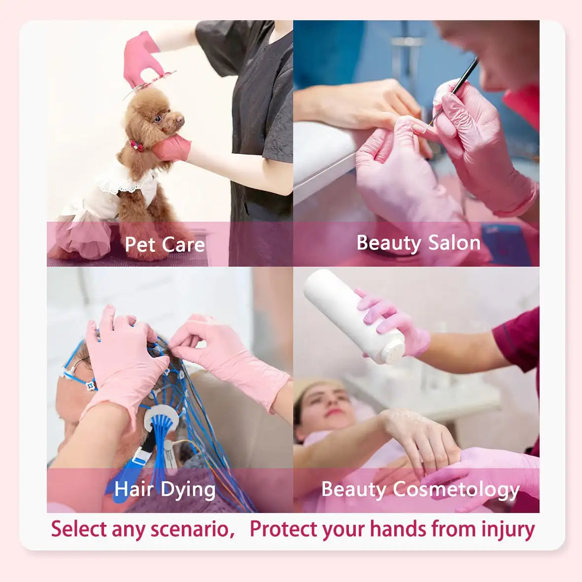 Nitrile Gloves Disposable Black 100PCS,Heavy Duty Work Gloves for Kitchen,Cleaning,Workshop-A Practical Valentine's DayEssential