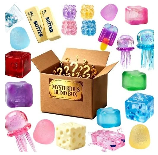 High Elastic Tear Resistant Food Squishy Blind Box Pack, Slow Rising Stress Relief Fidget Toy, Surprise Birthday Gift for Kids Teens