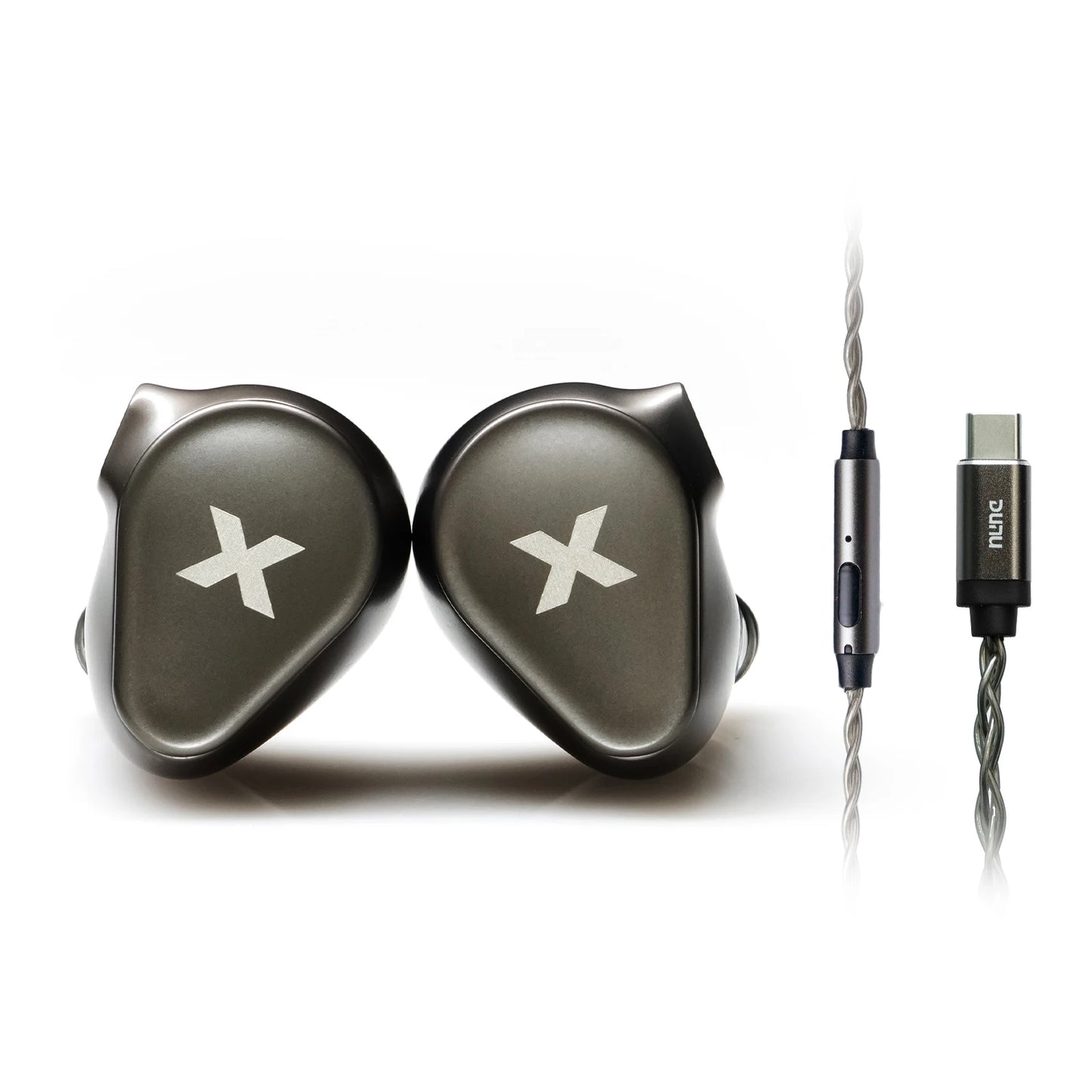 DUNU Titan X HiFi IEM Earphones Dual Magnetic Dynamic Driver Metal Alloy Housing 3.5mm/TypeC Mic Earbuds For Audiophile Gaming