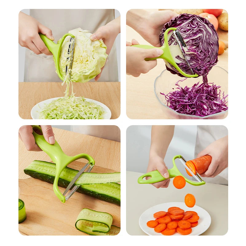 Peeler Vegetables Fruit Stainless Steel Cabbage Graters Salad Potato Slicer Kitchen Accessories Cooking Tools Wide Mouth