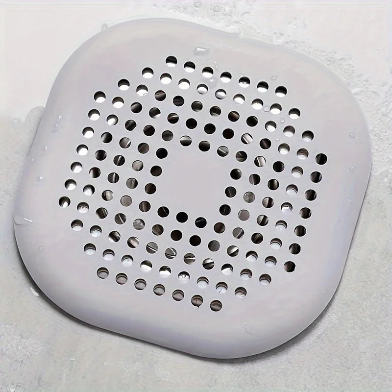1pc Silicone Sink Hair Catcher, Shower Drain Cover Filter Control Sink and Tub Clog Preventer Bathroom and Kitchen Accessories