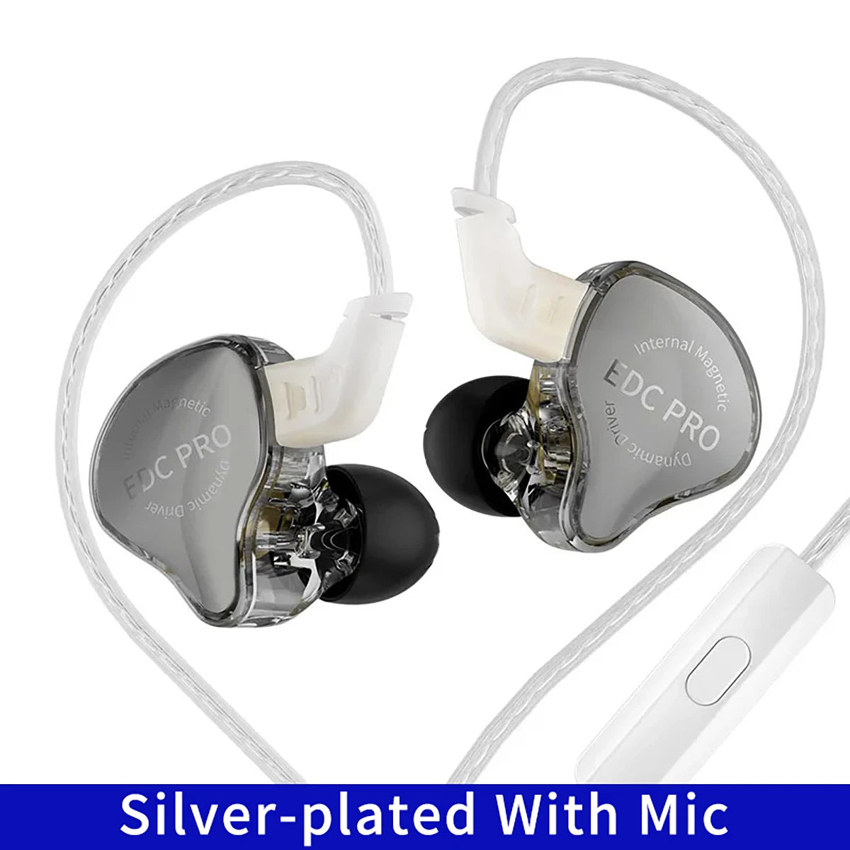 NEW KZ EDC PRO Best In-ear Wired Earphones HIFI Bass Dynamic Monitor 3D Stereo Earbuds Noise Cancel With Detachable Audio Cable
