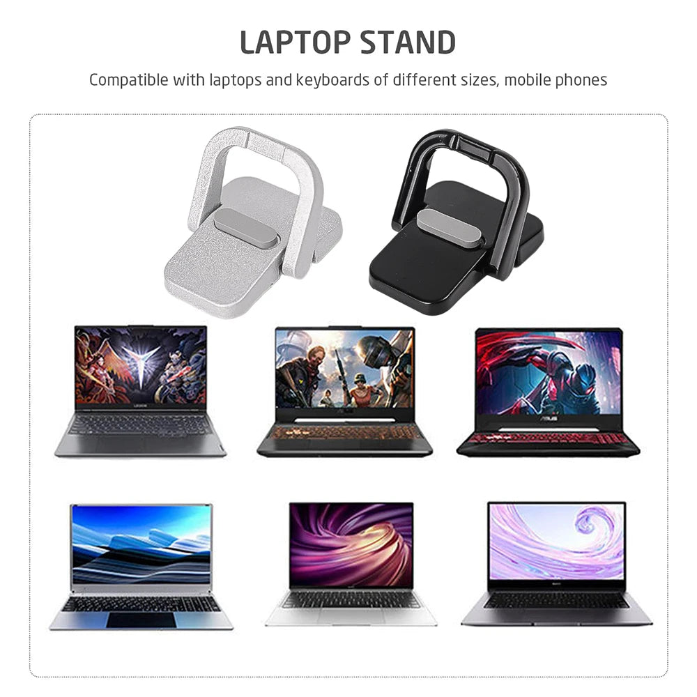 2pcs Keyboard Stands, Mini Laptop Stand for Desk, Portable Laptop Stand Compatible with MacBook Air Pro, Dell XPS, HP More.
