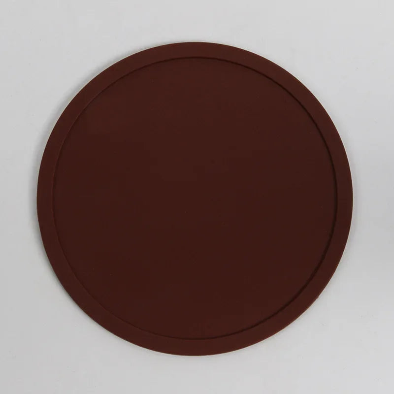 3.9 inches Anti-slip Silicone Coasters Heat Resistant Tea Cup Mat Lots Drink Coffee Mug Glass Beverage Holder Pad Kitchen Tool